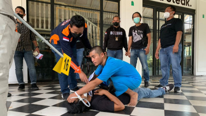 Polisi Gelar Rekonstruksi Kasus Pembunuhan Satpam Eks Jonas Photo Semarang