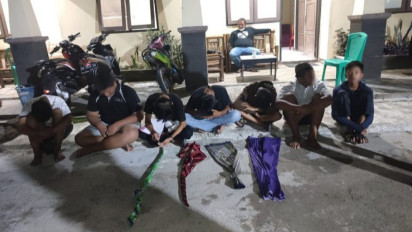 Terlibat Tawuran Sarung, Polisi Amankan 10 Remaja