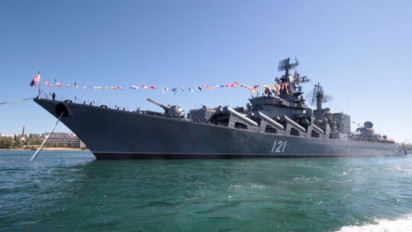 Amerika Serikat Sebut Kapal Perang Moskva Rusia Karam Usai Dihantam Dua Rudal Ukraina