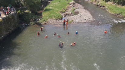 Anak 8 Tahun Hilang, Tim Gabungan Lakukan Pencaran di Dam Mrican Sungai Gajahwong