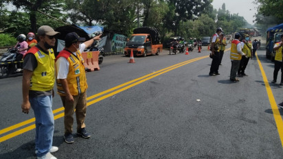 Perbaikan Tuntas, Jembatan Ngaglik I Lamongan Dinyatakan Aman Untuk Dilewati