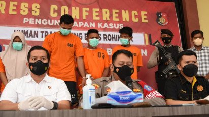 Polisi Berhasil Menangkap 3 Calo Penyeludupan Pengungsi Ethnis Rohingnya di Kabupaten Bireuen Provinsi Aceh