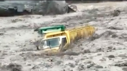 Banjir Lahar Dingin Gunung Merapi, Satu Truk Penambang Pasir Hanyut