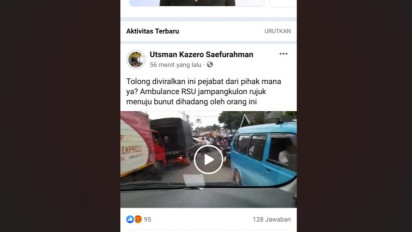 Viral! Mobil Ambulans Bawa Pasien Dihadang Oknum yang Mengaku Polisi