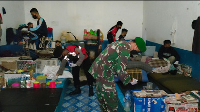 Petugas Gabungan Gelar Razia Narkotika di Rutan Klas IIA Pekalongan