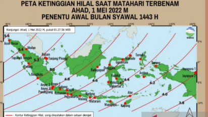 BMKG Gelar Rukyat Hilal Syawal 1443 H Pada 1 Mei