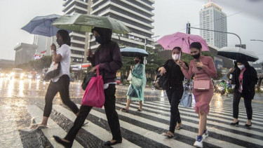 Prakiraan Cuaca Hari Ini, Seluruh Wilayah Jakarta Bakal Diguyur Hujan Sabtu Pagi