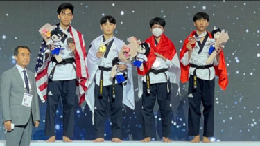 Atlet Taekwondo Junior Andi Sultan Raih Perunggu Kejuaraan Dunia 2022 di Korsel