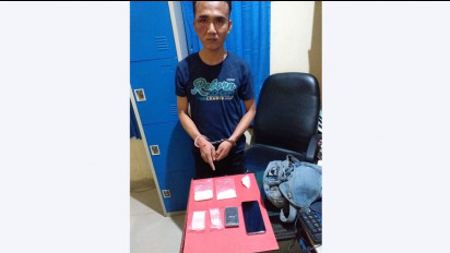 Sat Res Narkoba Polres Dumai Berhasil Membekuk  Pengedar Narkotika Bukan Tanaman Jenis Sabu