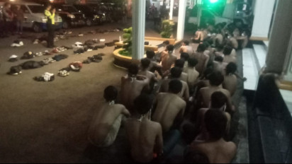 Bentrok Usai Bagi Takjil, Ratusan Anggota Genk Motor Diamankan Polisi