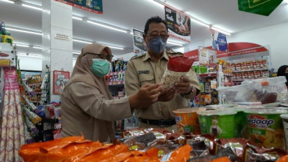 Disdagperin Boyolali Sidak Produk Kemasan di Toko Modern Jalur Mudik