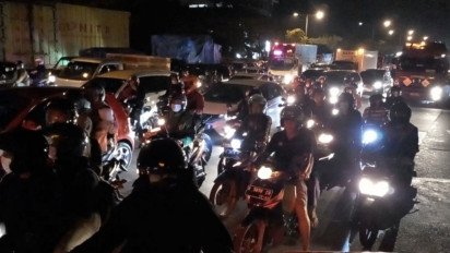 H-4 Lebaran, Arus Mudik Pantura Semarang Malam Ini Padat
