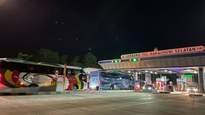 16.155 Kendaraan dari Jawa Memasuki Jalan Tol Trans Sumatera via GT Bakauheni Selatan
