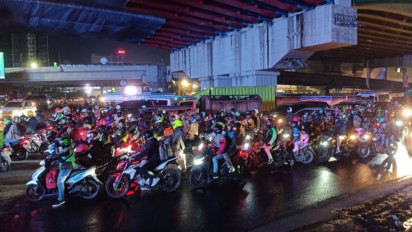 Kendaraan Mudik di Kalimalang Bekasi Meningkat