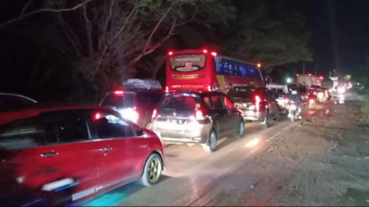 Sabtu Malam Jalur Ketanggungan Brebes Hingga Prupuk Tegal Terpantau Macet