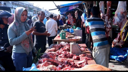 Jelang Lebaran, Harga Daging di Meulaboh Tembus Rp180 Ribu per Kg