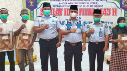 538 Napi Lapas Sibolga Terima Remisi Lebaran
