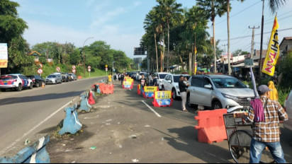 Polisi Kembali Tutup Jalur Menuju Puncak Pagi Ini