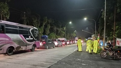 Polisi Lakukan Rekayasa Lalu Lintas di Jalur Selatan Jateng