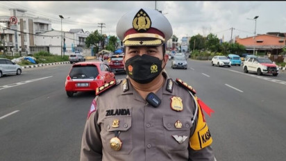 Puncak Arus Balik Satlantas Polrestabes Makassar Terapkan Ganjil Genap