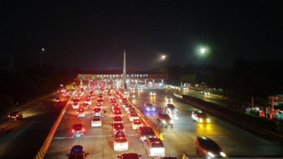 22.937 Mobil Melintas di Gerbang Tol Cikupa Kabupaten Tangerang Pada H+4