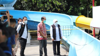 Seluncuran Kenpark Ambrol, Gubernur Jatim dan Wali Kota Surabaya Cek Kondisi TKP