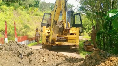 Jalan Amblas 5 Bulan tak Tersentuh Pemerintah Disorot Warga, Akhirnya Dibenahi BPBD
