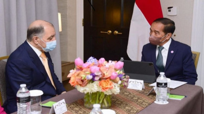 Presiden Joko Widodo Temui CEO Air Products Bicarakan Tindak Lanjut Rencana Investasi