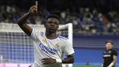 "Hat-Trick" Vinicius Junior Warnai Kemenangan 6-0 Madrid atas Levante