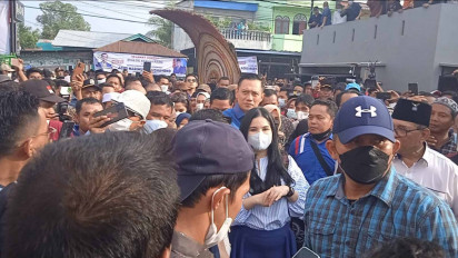 Safari Politik di Sumut, AHY Disambut Massa