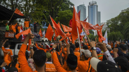 Buruh Gelar Aksi Unjuk Rasa di Depan Gedung DPR RI dan GBK Hari Ini