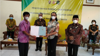 Warga di Kulon Progo Kembalikan Tanah Milik Keraton Yogyakarta