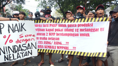 Ribuan Nelayan di Pati Demo Tolak Kenaikan PNBP Pascaproduksi 10%