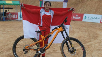 Tiara Andini Atlet Downhill Putri Raih Emas SEA Games Vietnam