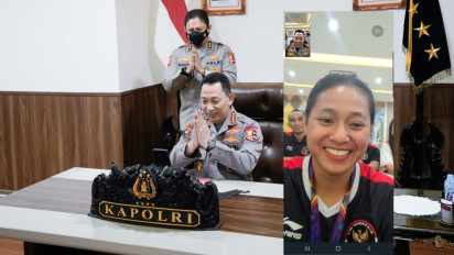 Video Call Pesepeda Peraih Medali Sea Games, Kapolri: Indonesia Sangat Bangga