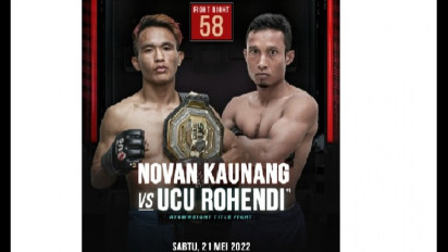 Novan Kaunang Sesumbar Tumbangkan Ucu Rohendi di Ronde ke-3
