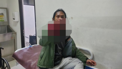 Seorang Anggota Polres Gowa Terkena Senjata Tajam saat Bubarkan Perang Kelompok