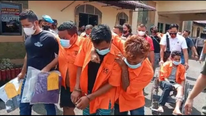 Lima Pelaku Perampok Truk Sawit, di Tembak Polisi Asahan Sumatera Utara