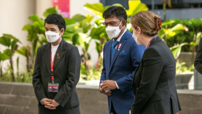 Pertunjukan Spektakuler Wayang Kulit di G20's DEWG, Penonton Terhibur