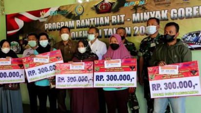 Enam Ribu Warga di Pringsewu Lampung Terima BLT Minyak Goreng