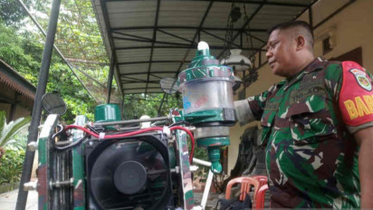 Warga Kabupaten Cirebon Ciptakan Alat Konverter Air Jadi BBM Sepeda Motor