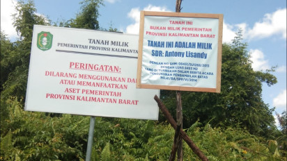 Pemprov Kalimantan Barat Diduga Mencaplok Lahan Bersertifikat Milik Warga