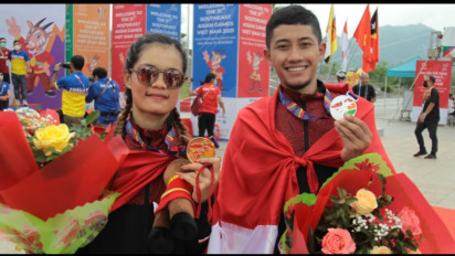 Prestasi Meningkat, Pesepeda Putri Ayustina Raih Emas pada Nomor ITT SEA Games Vietnam