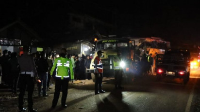 Korban Meninggal Kecelakaan Bus di Ciamis Jadi 4 Orang