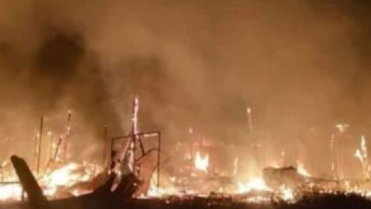 Permukiman Dibakar OTK, Ratusan Warga Dogiyai Papua Ngungsi ke Pos TNI/Polri