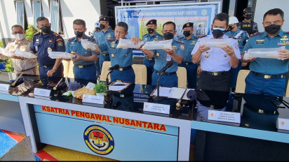 TNI AL Gagalkan Penyelundupan Benur Senilai Rp46,7 Miliar