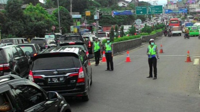 Polisi Memberlakukan Ganjil Genap di Jalur Puncak Bogor Hari ini