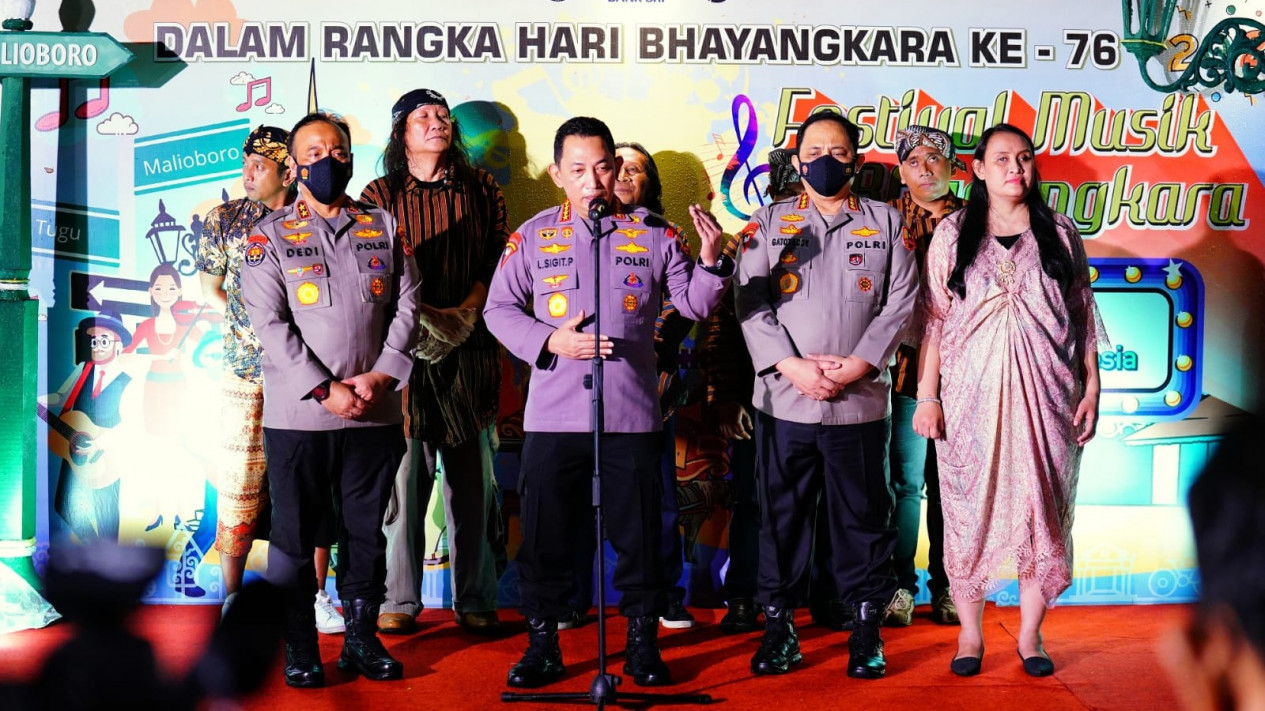 Tutup Festival Musik Jalanan, Kapolri Komitmen Bangun Ruang Demokrasi yang Positif untuk Jaga Persatuan
            - galeri foto
