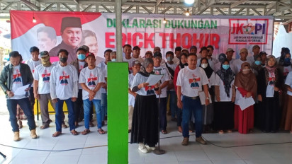 Dianggap Pemimpin Muda yang Jujur dan Berakhlak Baik, JKPI Dukung Erick Thohir sebagai Capres 2024