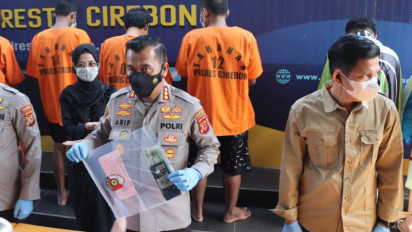 Usai Bacok Warga,  Dua Anggota Geng Motor Dibekuk Polresta Cirebon